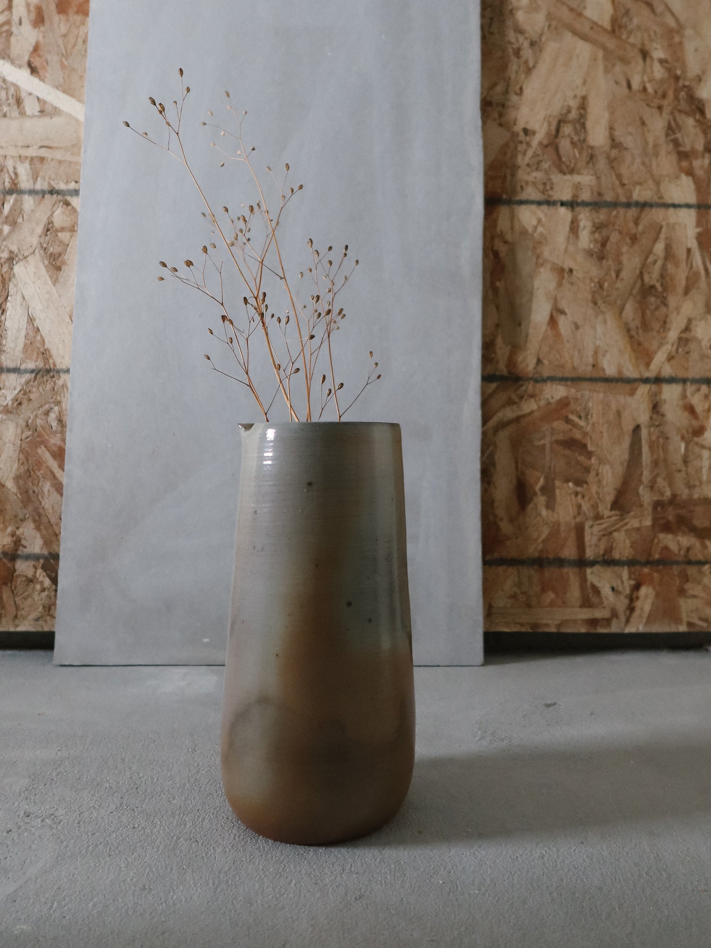 Midi tulip vase, wood fired